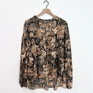 Free People | Tops | Free People Python Print Out For The Night Top ...